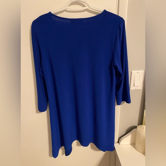 Joseph Ribkoff Blue Tunic Relaxed fit Top - Picture 5 of 7